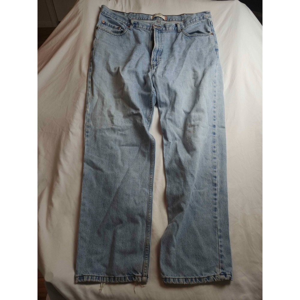 Levi's 550 Relaxed Fit Jeans Mens Size 42X32 Blue Denim Classic Workwear Vintage
